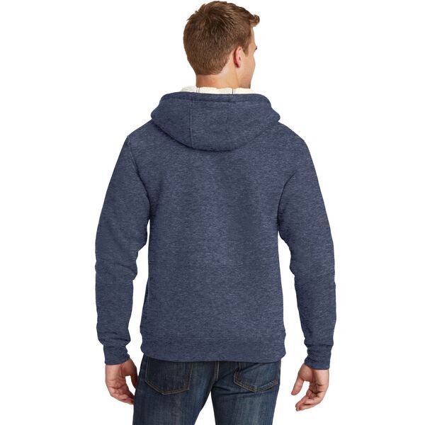 CornerStone® Heavyweight Sherpa-Lined Hooded Men's Fleece Jacket