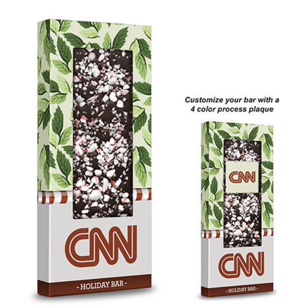 Gourmet Belgian Chocolate Bar with Peppermint, 3oz.