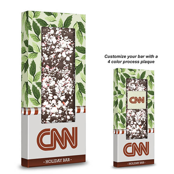 Gourmet Belgian Chocolate Bar with Peppermint, 3oz.