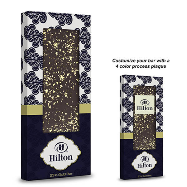 Gourmet Belgian Chocolate Bar with 23K Gold Flakes