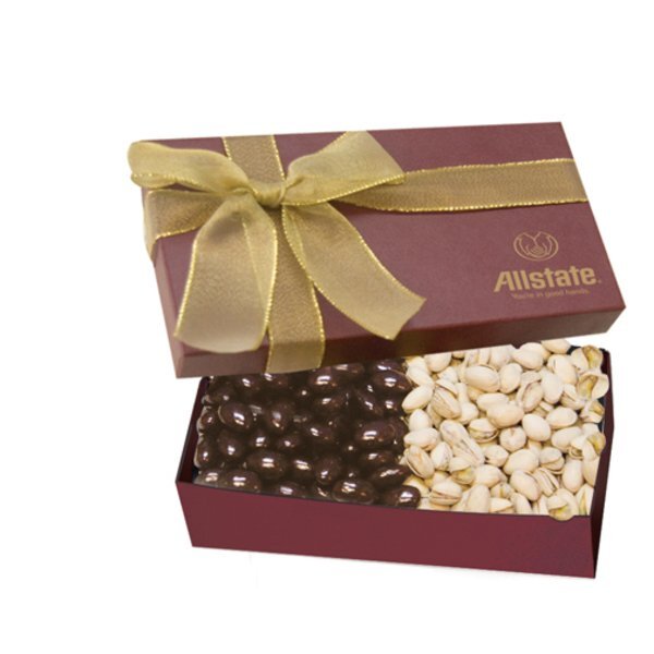 Executive Gift Box w/ Chocolate Almonds & Pistachios