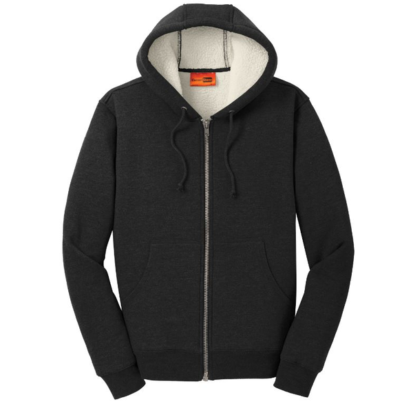 CornerStone® Heavyweight Sherpa-Lined Hooded Men's Fleece Jacket