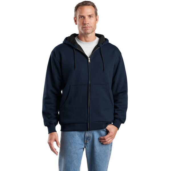 CornerStone® Heavyweight Full-Zip Hooded Men's Sweatshirt with Thermal Lining