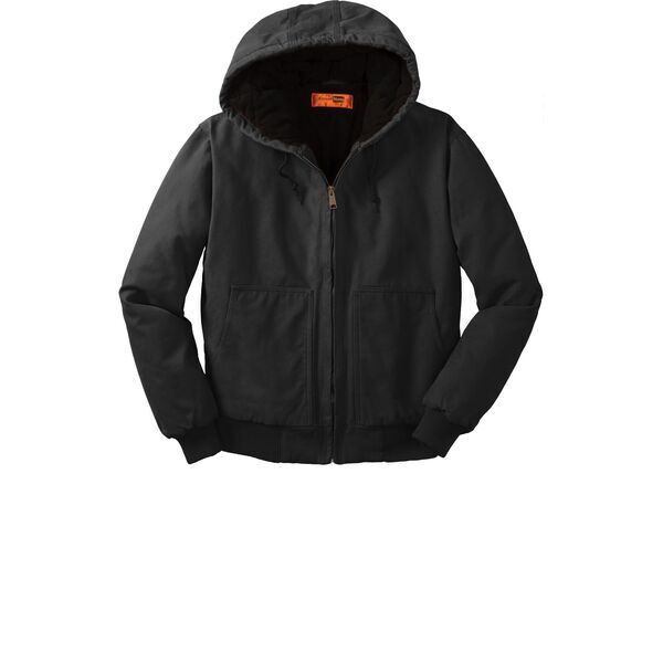 CornerStone® Washed Duck Cloth Insulated Hooded Men's Work Jacket
