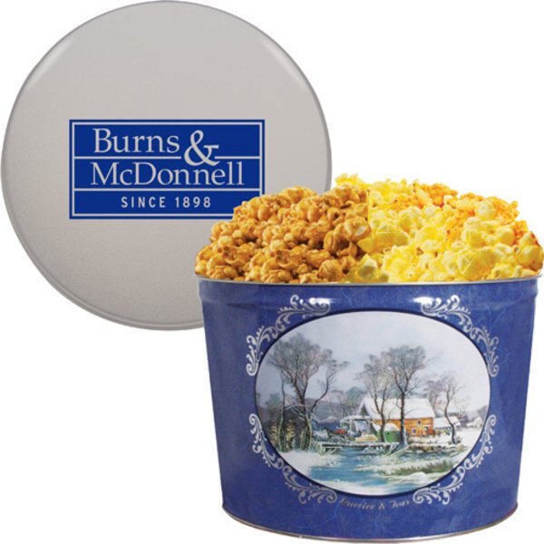 Two Gallon Two-Way Popcorn Tin