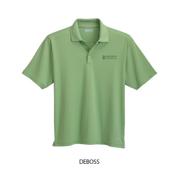 Moreno Men's Double Pique Performance Polo