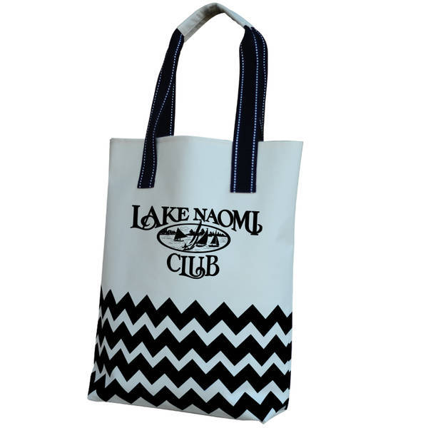 Chevron Pattern 600D Polyester Tote