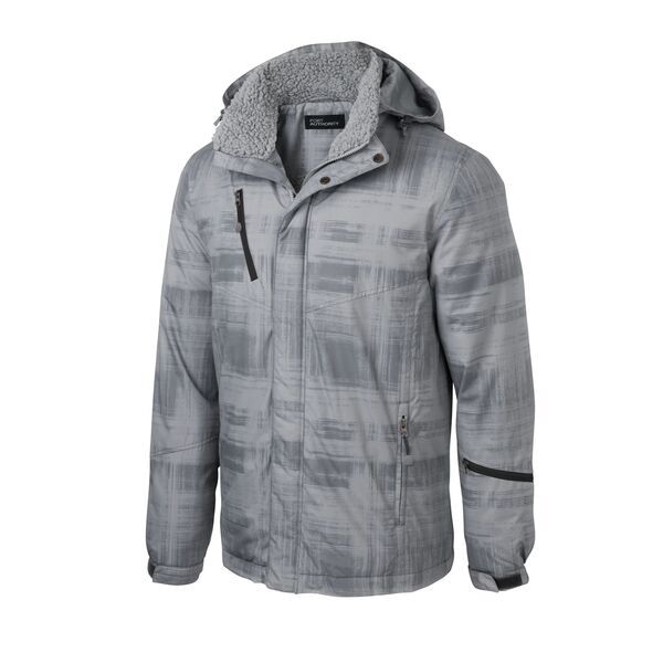 Port authority brushstroke print insulated clearance jacket