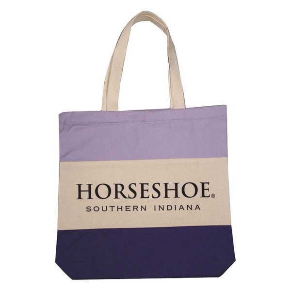Triple Band Cotton Canvas Tote