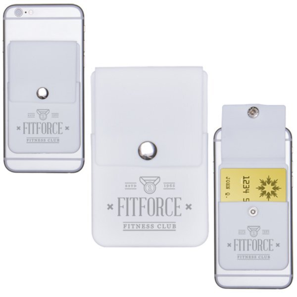 Snap Cell Phone Card Holder w/ packaging