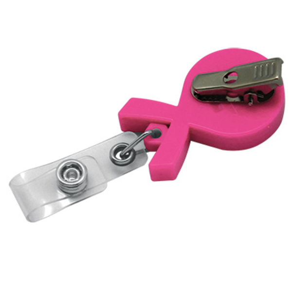 Ribbon Awareness Retractable Badgeholder, Alligator Clip
