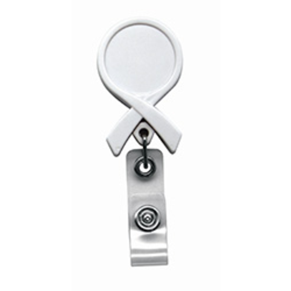 Ribbon Awareness Retractable Badgeholder, Alligator Clip