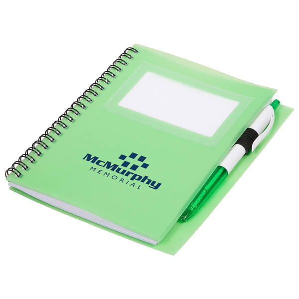 Note-It Memo Book with Attached Pen, 7" x 5-1/2"