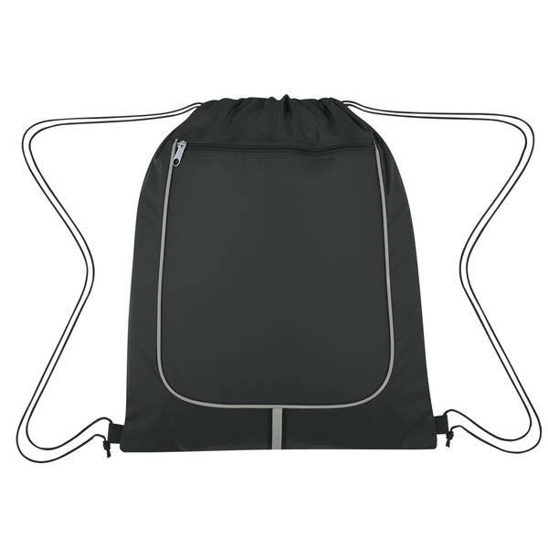 Wayfarer Stripe Polyester Drawstring Reflective Sports Pack