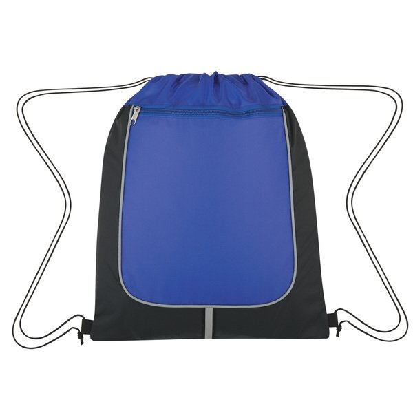 Wayfarer Stripe Polyester Drawstring Reflective Sports Pack