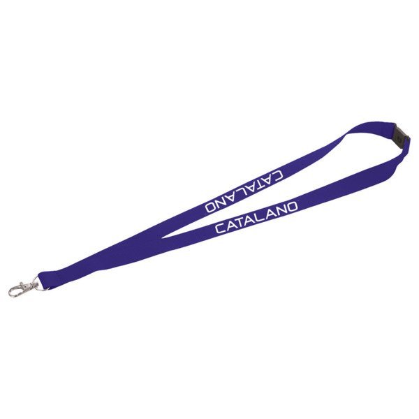 Polyester Breakaway Lanyard with Lobster Clip, 3/4" Wide