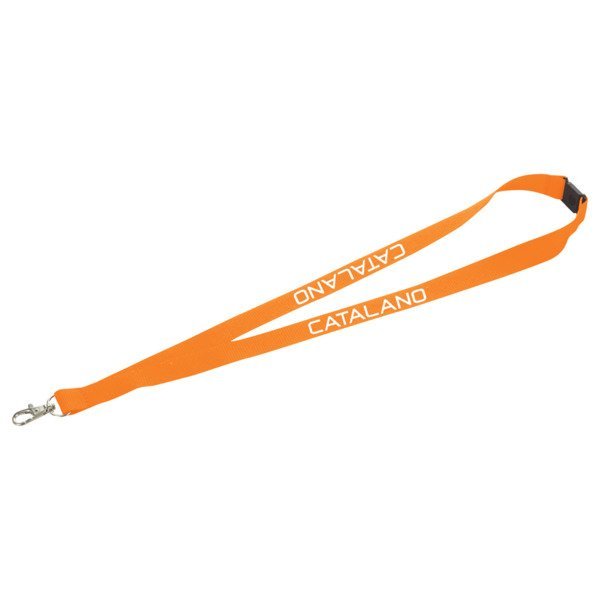 Polyester Breakaway Lanyard with Lobster Clip, 3/4" Wide