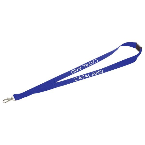 Polyester Breakaway Lanyard with Lobster Clip, 3/4" Wide