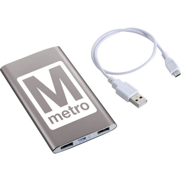 Sleek Aluminum Power Bank, 4000mAh