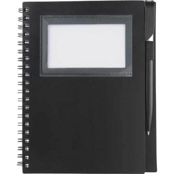 Spiral Notebook w/ Card Slot, 7" x 5-2/5"