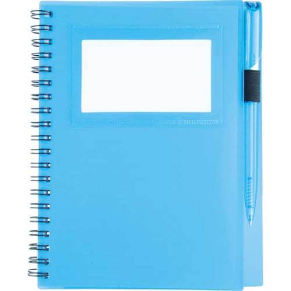 Spiral Notebook w/ Card Slot, 7" x 5-2/5"