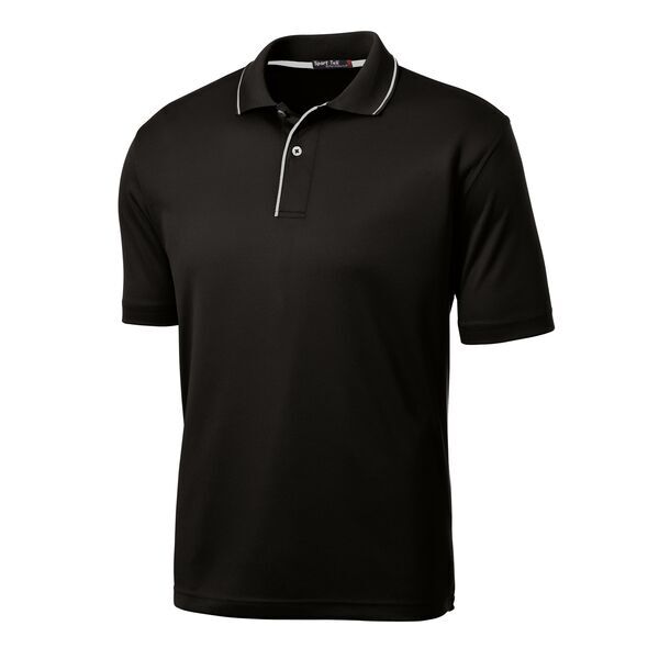 Sport-Tek® Dri-Mesh® Men's Performance Polo with Tipped Collar and Piping