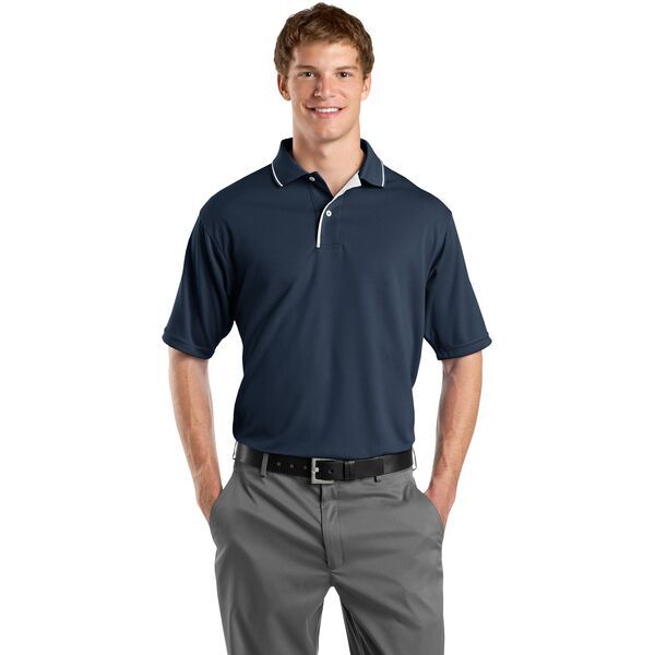 Sport-Tek® Dri-Mesh® Men's Performance Polo with Tipped Collar and Piping