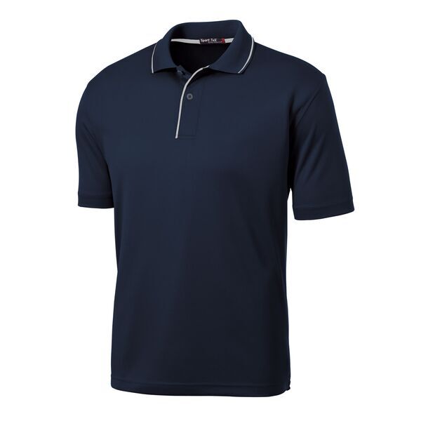 Sport-Tek® Dri-Mesh® Men's Performance Polo with Tipped Collar and Piping