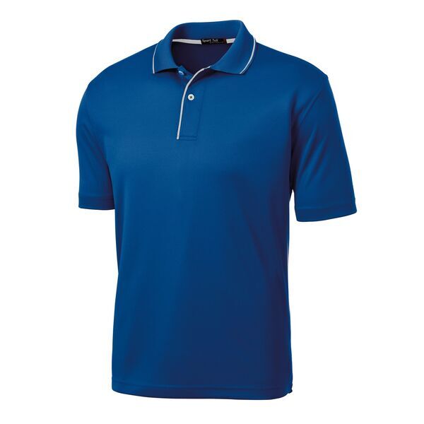 Sport-Tek® Dri-Mesh® Men's Performance Polo with Tipped Collar and Piping