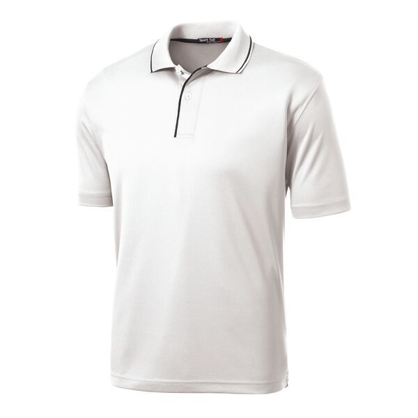 Sport-Tek® Dri-Mesh® Men's Performance Polo with Tipped Collar and Piping