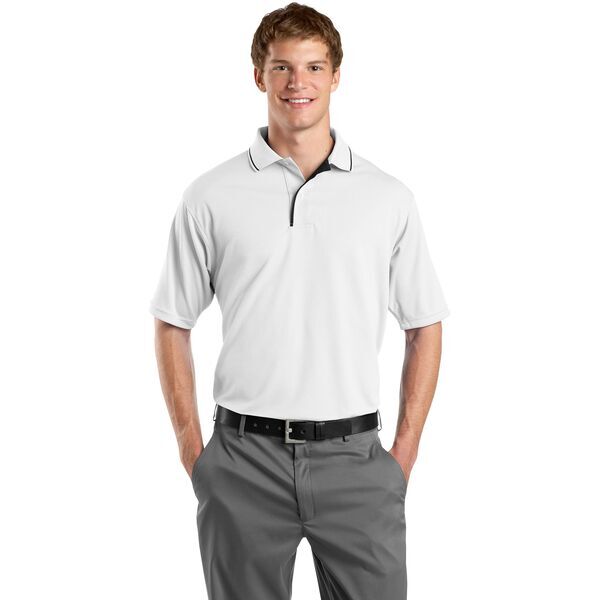 Sport-Tek® Dri-Mesh® Men's Performance Polo with Tipped Collar and Piping
