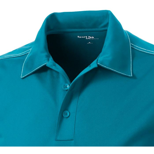 Sport-Tek® Contrast Stitch Micropique Sport-Wick® Men's Polo