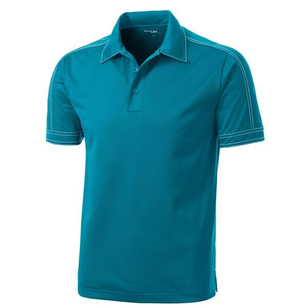 Sport-Tek® Contrast Stitch Micropique Sport-Wick® Men's Polo