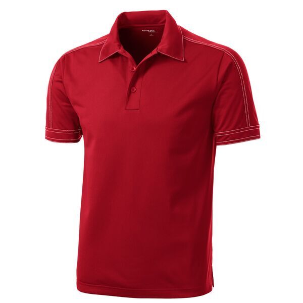 Sport-Tek® Contrast Stitch Micropique Sport-Wick® Men's Polo