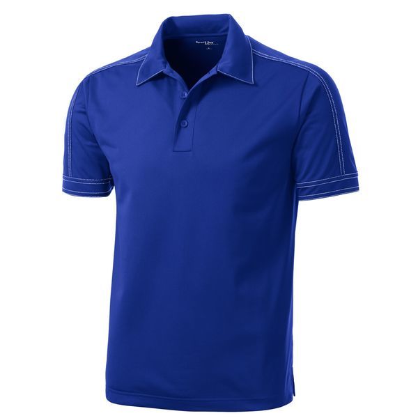 Sport-Tek® Contrast Stitch Micropique Sport-Wick® Men's Polo