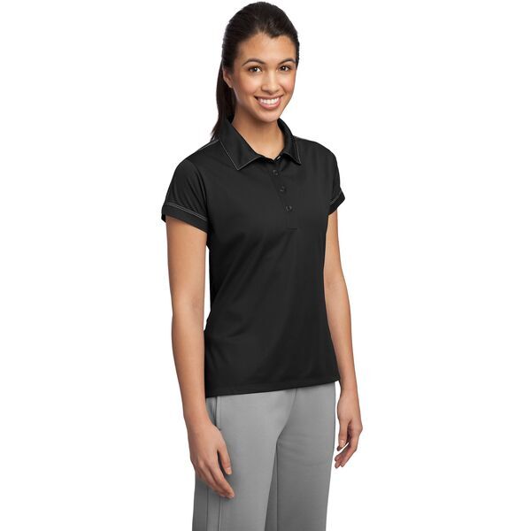Sport-Tek® Contrast Stitch Micropique Sport-Wick® Ladies' Polo