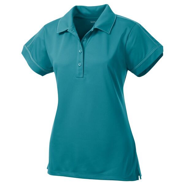 Sport-Tek® Contrast Stitch Micropique Sport-Wick® Ladies' Polo