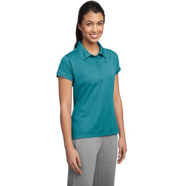 Sport-Tek® Contrast Stitch Micropique Sport-Wick® Ladies' Polo
