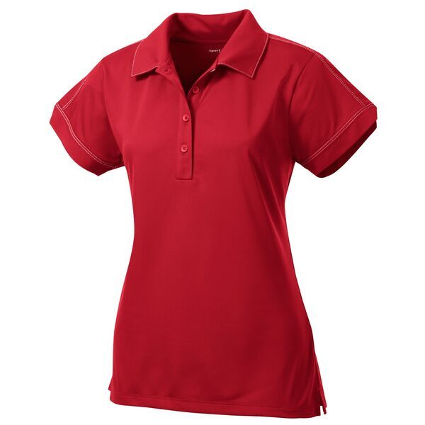 Sport-Tek® Contrast Stitch Micropique Sport-Wick® Ladies' Polo