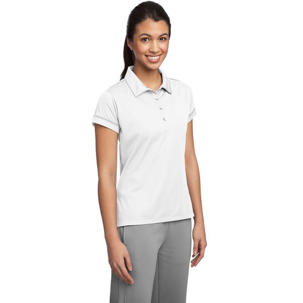 Sport-Tek® Contrast Stitch Micropique Sport-Wick® Ladies' Polo