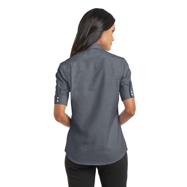 Port Authority® SuperPro™ Oxford Ladies' Short Sleeve Shirt