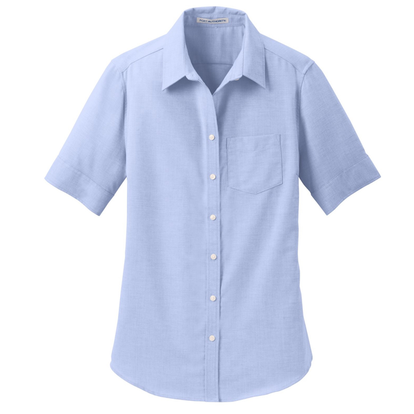 Port Authority® SuperPro™ Oxford Ladies' Short Sleeve Shirt