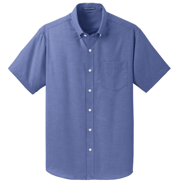Port Authority® SuperPro™ Oxford Men's Short Sleeve Shirt