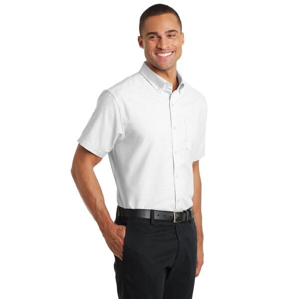 Port Authority® SuperPro™ Oxford Men's Short Sleeve Shirt
