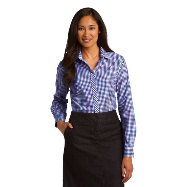 Port Authority® Gingham Easy Care Ladies' Shirt