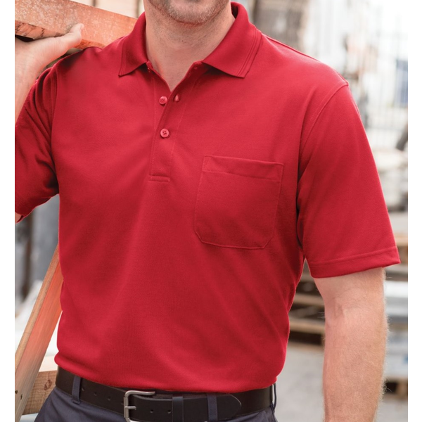 CornerStone® Industrial Pocket Pique Men's Polo
