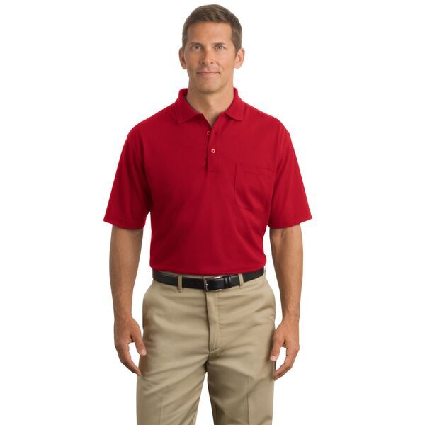 CornerStone® Industrial Pocket Pique Men's Polo