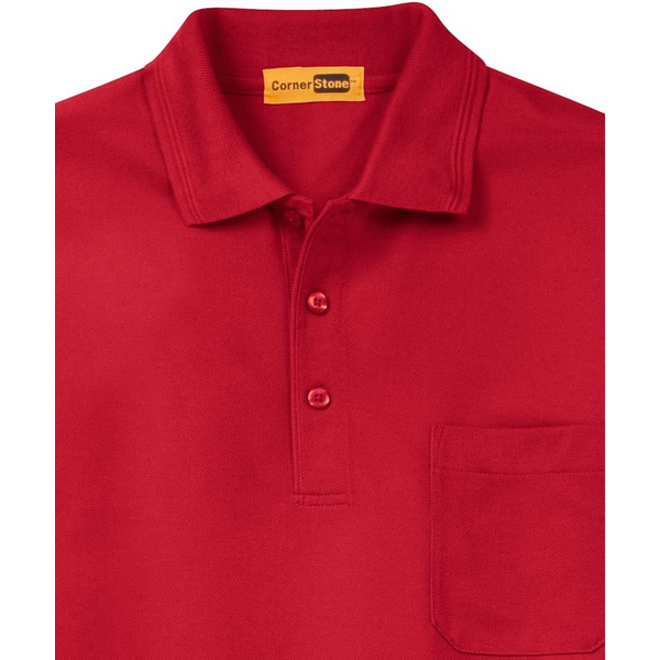 CornerStone® Industrial Pocket Pique Men's Polo