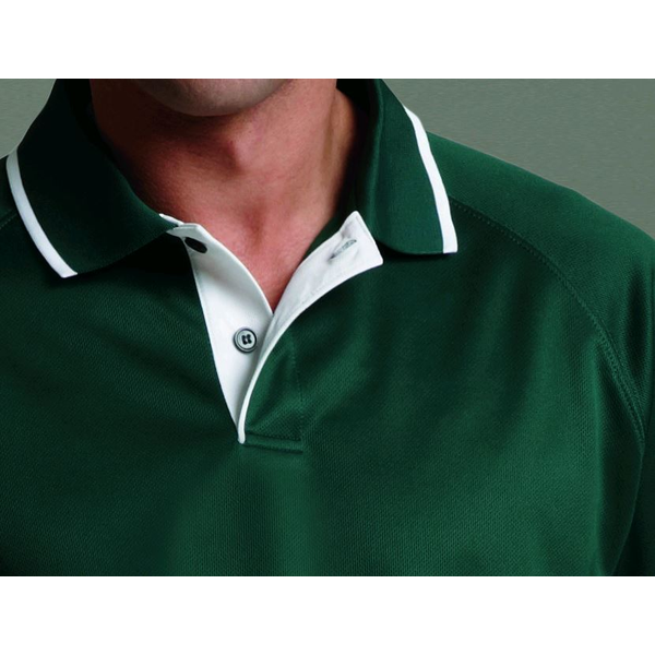 Charles River® Color Blocked Piqué Men's Wicking Polo