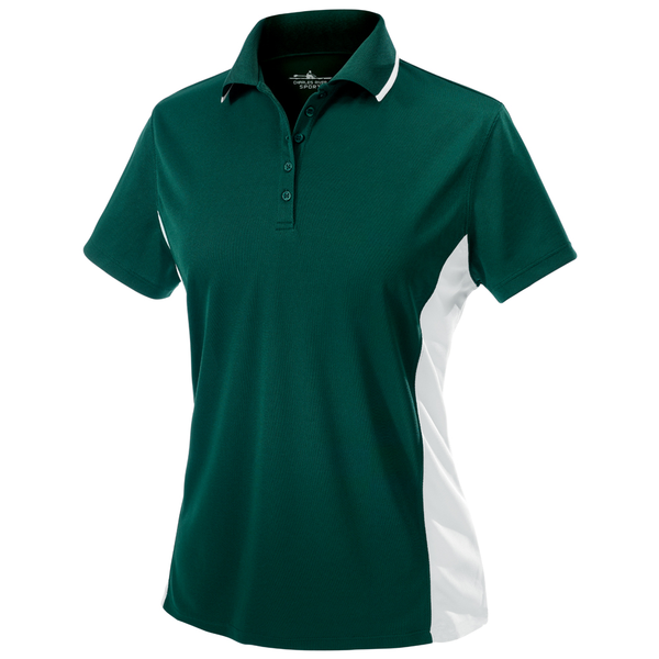 Charles River® Color Blocked Piqué Ladies' Wicking Polo